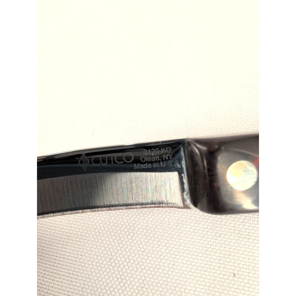 Cutco Paring Knife Brown 3120 KO Birds Beak Curved Blade Made in USA